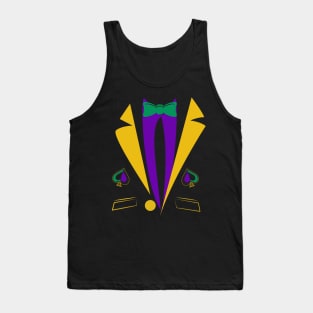 Mardi Gras Tuxedo Costume Funny Tank Top